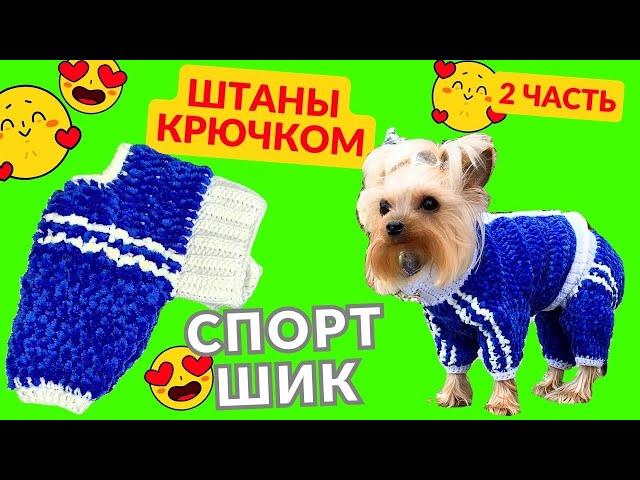 Вязание крючком штаны для собак | Мастер класс