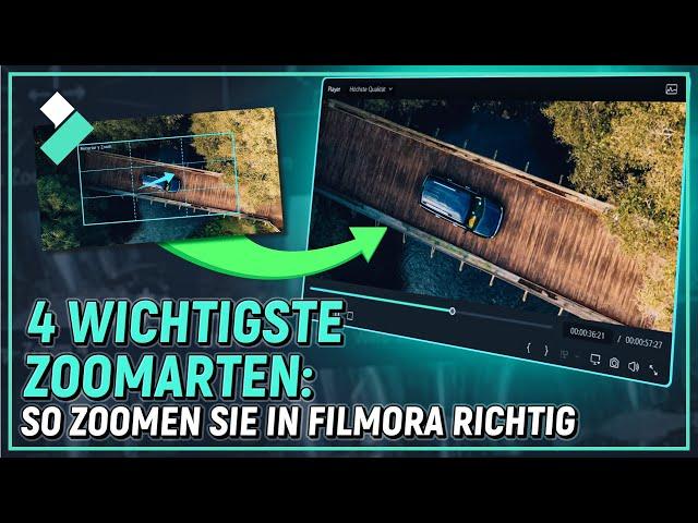 4 wichtigste Zoomarten in Filmora für Ihre Videos | Wondershare Filmora Tutorial