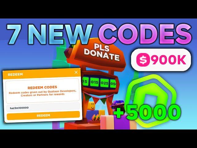 *NEW* WORKING ALL CODES FOR PLS DONATE IN 2024 NOVEMBER! ROBLOX PLS DONATE CODES