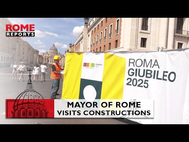 Mayor of Rome visits construction site: "It will be ready before Jubilee in 2025"