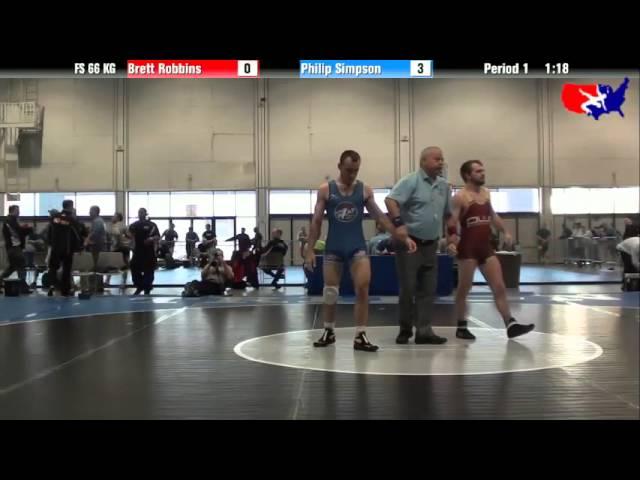 Brett Robbins vs. Philip Simpson at 2013 Las Vegas/ASICS U.S. Open