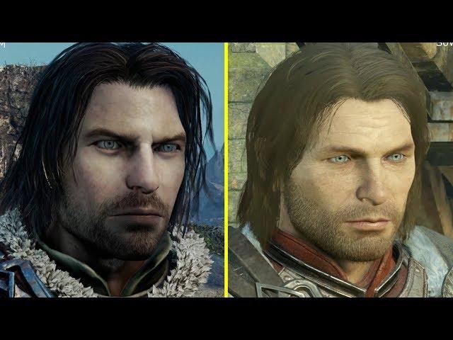Middle Earth Shadow of Mordor vs Shadow of War Character Model Comparison