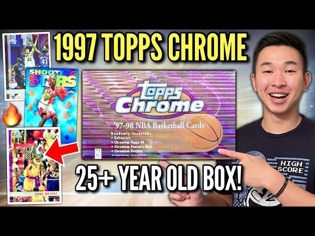 I opened a 25-year-old box of 1997-98 Topps Chrome Basketball cards (Jordan, Kobe, & Duncan)! 