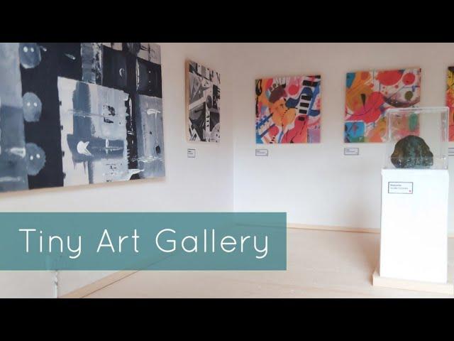 MAKING A TINY ART GALLERY & finishing my miniature paintings