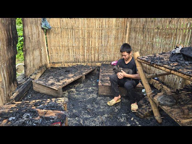 Poor Boy, The house was on fire, the villagers helped put out the fire, Watering