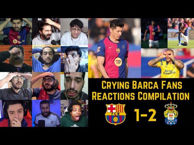 Crying BARCELONA Fans Reactions to BARCELONA 1-2 LAS PALMAS | La Liga GW 15 | 30-11-2024