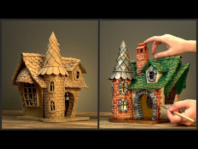 DIY Fairy House Using Cardboard