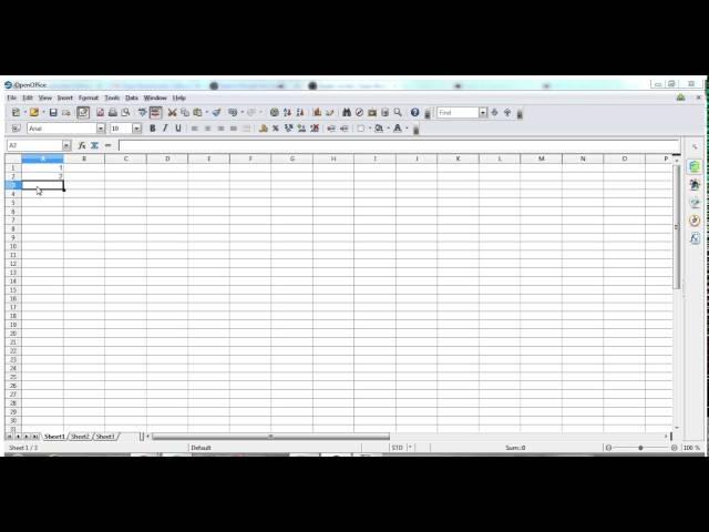 Openoffice Beginner  - Spreadsheet  - Tutorial 1