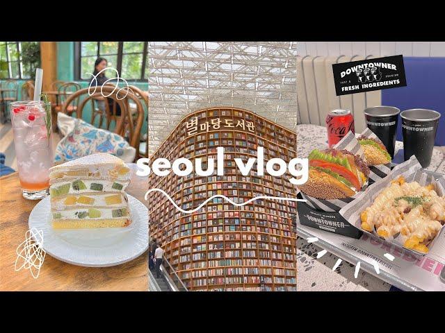  seoul vlog | coex mall, starfield library, cheongdam café hopping