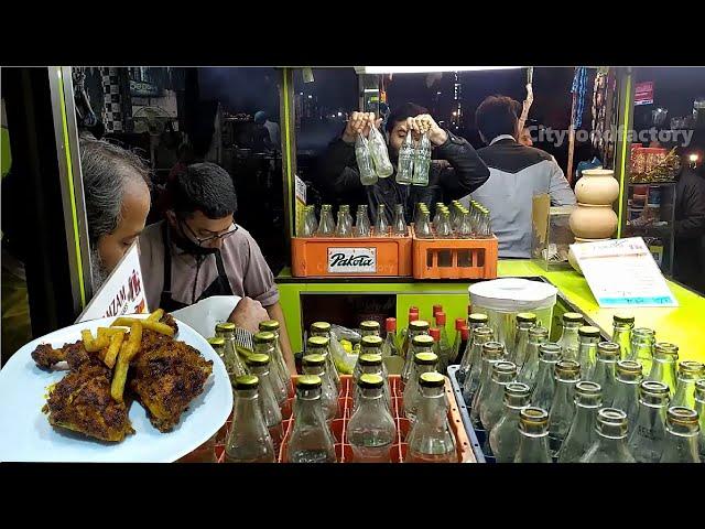 Spicy Chargha Chilli Soda Street food | Chicken Chips & Tikka Boti | Pakistani Street food