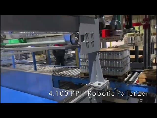 Robotic Palletizer Machine with a capacity of 4,100 packages/hour