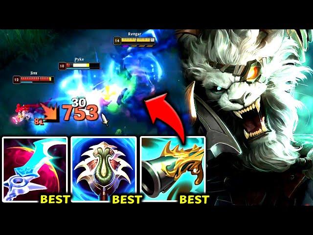 RENGAR TOP IS MY #1 NEW FAVORITE TOPLANER TO 1V9 (NEW BUFFS) - S14 Rengar TOP Gameplay Guide