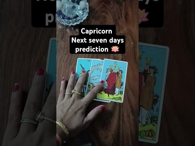 Capricorn | Next seven days prediction @jyotithelightinsidetarot24  #tarot #tarotcardreading