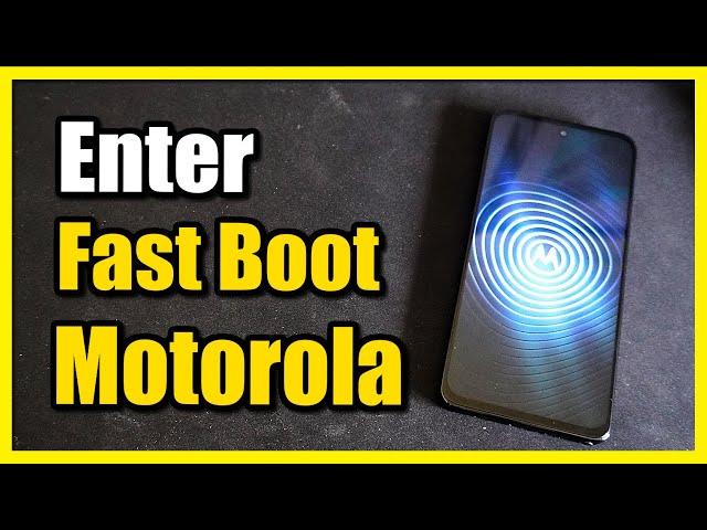 How to Turn On Fast Boot Mode on Moto G Stylus Phone (Android Tutorial)