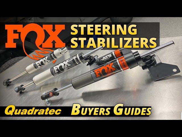 Fox Steering Stabilizer Buyer's Guide for Jeep Wrangler JL & Jeep Gladiator JT - IFP, TS & ATS