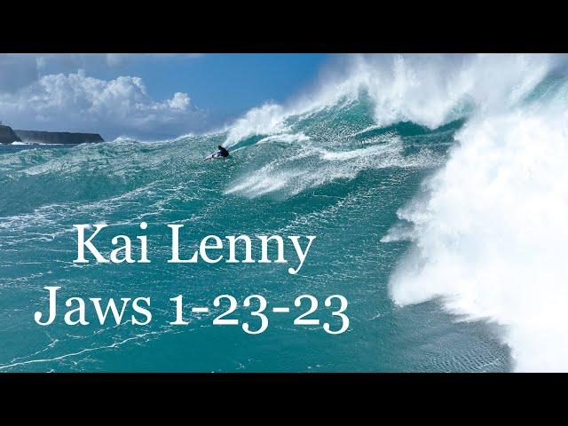 Kai Lenny Surfing Jaws - January 23rd 2023 - Day After the Eddie