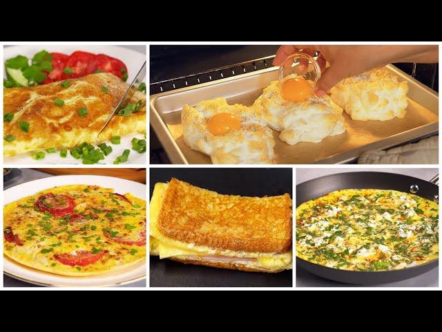 5 Вкусных ЗАВТРАКОВ ИЗ ЯИЦ за 15 минут. Рецепты от Всегда Вкусно!