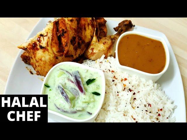 EASY SPICY ROAST CHICKEN with 2 SAUCES | VERY TASTY | Halal Chef