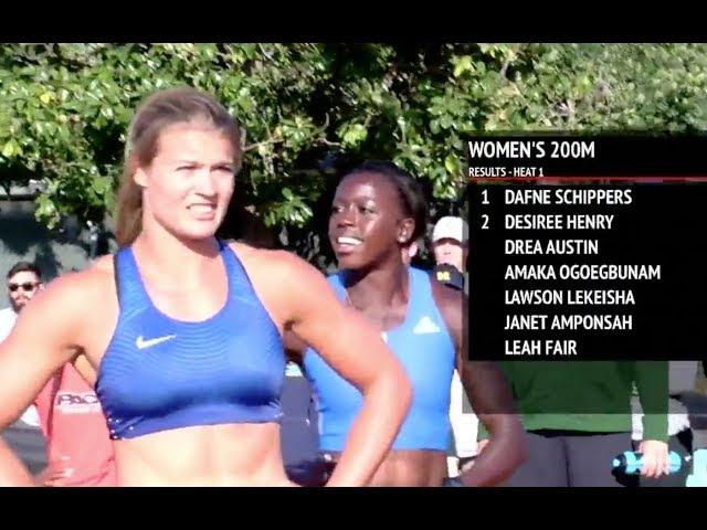 Dafne Schippers World Lead 22.29 200m | 2017 Bryan Clay Invite