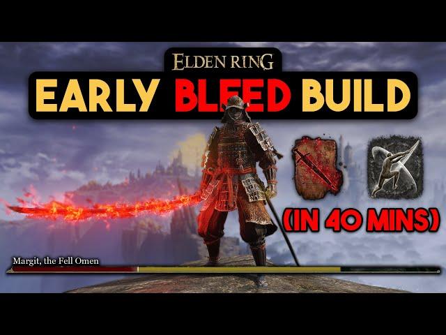 The BEST Early Game OP Bleed Build! (Bloodflame Samurai Beginner Guide Elden Ring)