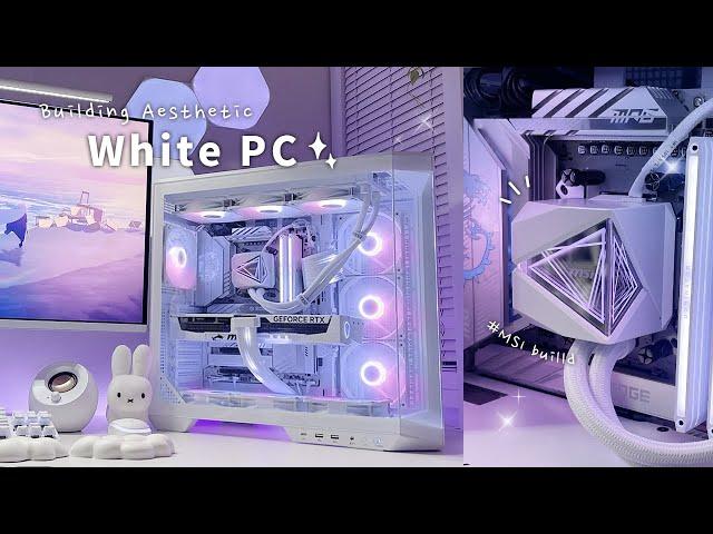 컴알못의 화이트 게이밍 PC 셀프 조립기️RTX5080, 9950X3D | MSI 풀빌드 | MSI MAG PANO 100R PZ | MPG 321URXW 화이트 모니터️