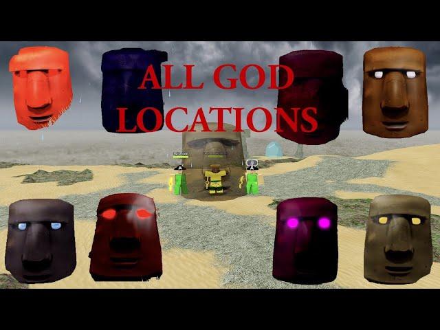 ALL GOD LOCATIONS!! | BOOGA BOOGA REBORN  AUGUST 2023!