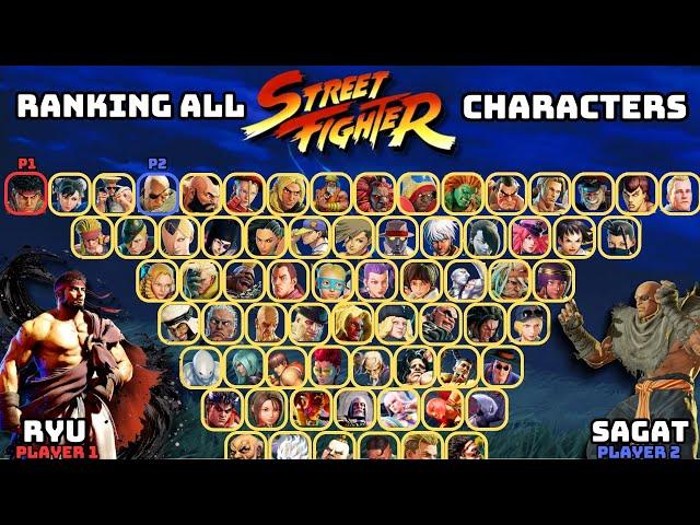 All 88 Street Fighter Characters Ranked - From 88 to 1