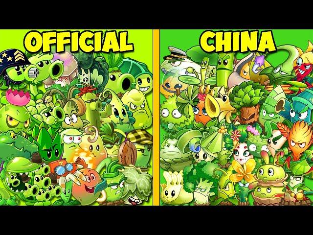 Plant Team INTERNATIONAL vs CHINA Version - Who Will Win? - Pvz 2 Team Plant Battlez