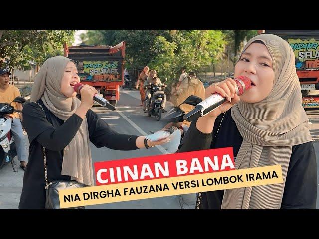 Nia Dirgha Fauzana nya Lombok Bawakan Lagu CIINAN BANA Merdu Sekali Bareng Dangdut Jalanan Irama