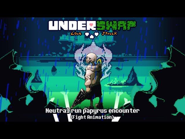 Underswap love struck: Papyrus encounter (animation)