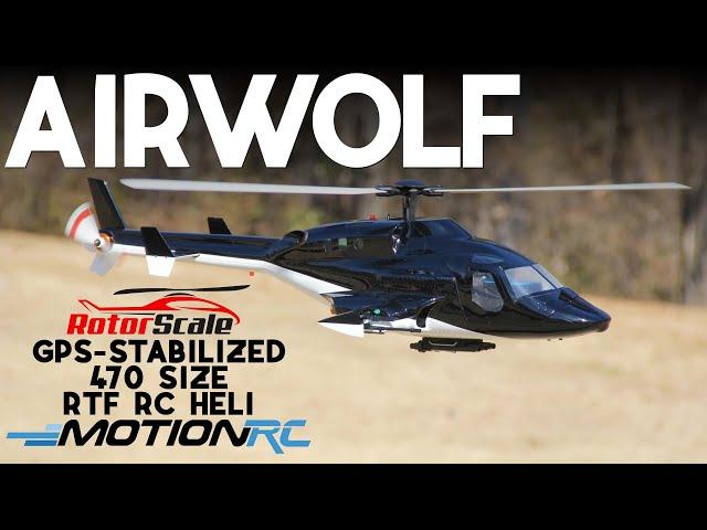 RotorScale Airwolf 470 Size GPS-Stabilized RTF Helicopter | Motion RC