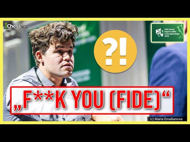 Magnus Carlsen: "F**k You (FIDE)!"