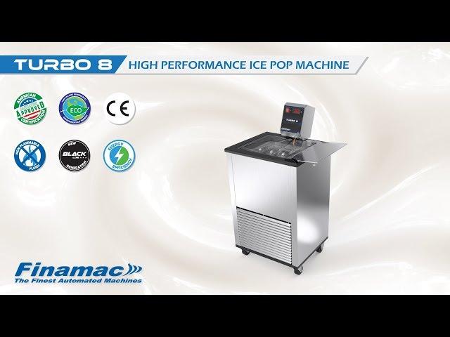 Turbo 8 Black - The most economical ice pop machine on the market