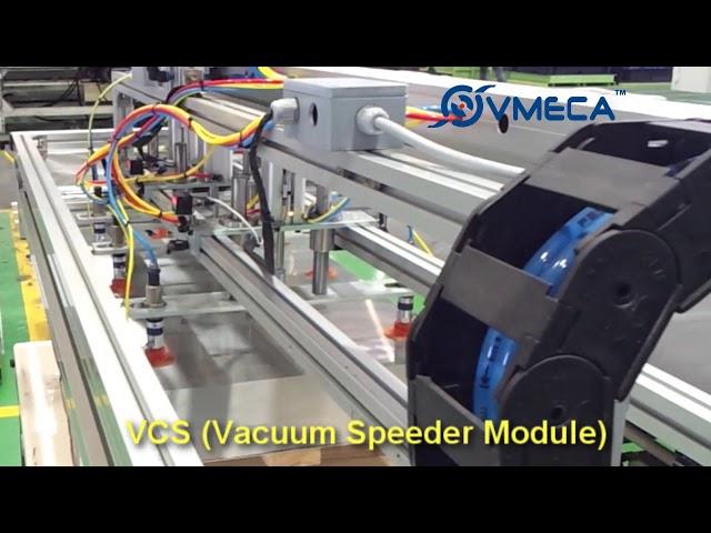 Large and Heavy Metal Sheet Vacuum Handling with VMECA VCS-series Vacuum Speeders.