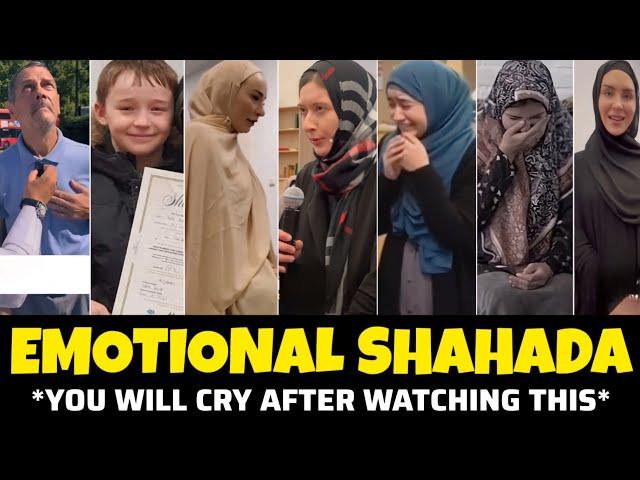 You Will Cry After Watching This!! SHAHADA COMPILATION | Part 1