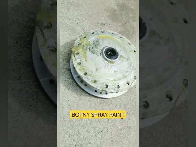 Repainting my hub using BOTNY SPRAY PAINT