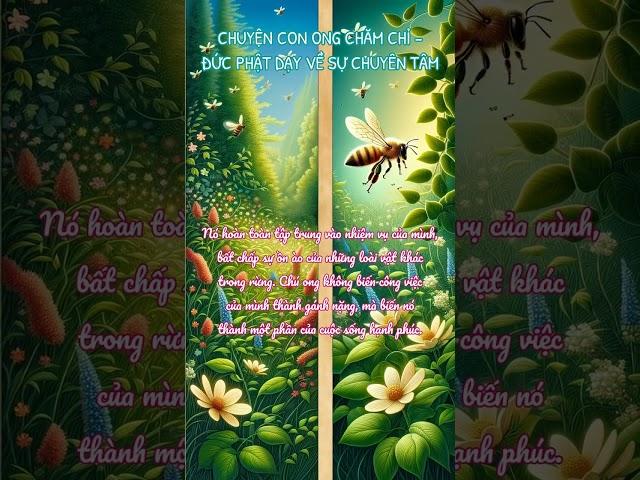 Chuyện con ong chăm chỉ – Đức Phật dạy về sự chuyên tâm