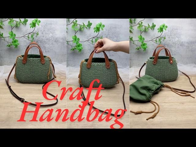 How to Craft a Creative Handbag with Rope #craft #diy #handmade