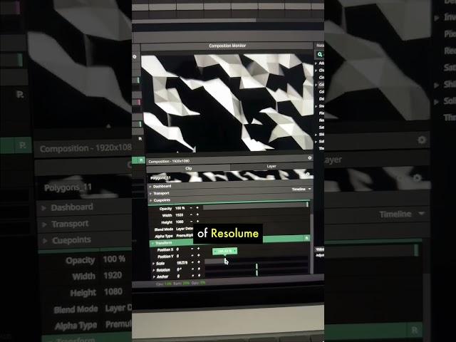 Quick Reset Values in Resolume