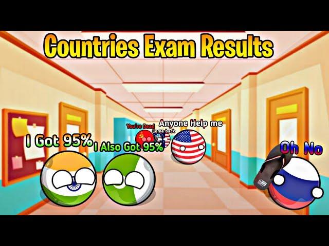 Countries Exam Results[Funny And Interesting]  #countryballs #worldprovinces