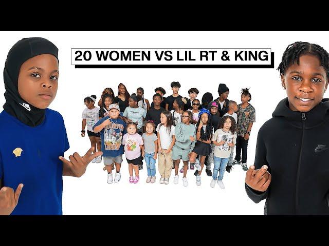 20 GIRLS VS 2 RAPPERS: LIL RT & FNG LIL KING