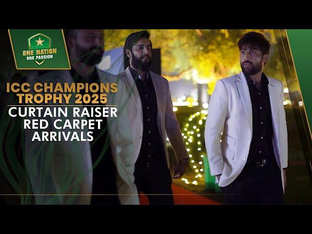 ICC Champions Trophy 2025 Curtain Raiser Red Carpet Arrivals  | PCB | MA2A