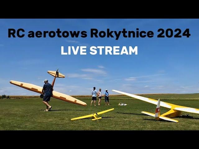 RC glider aerotows Rokytnice 2024 LIVE STREAM