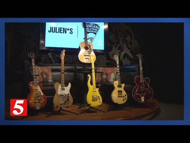 Legendary guitars on display at Musicians Hall of Fame and Museum through Saturday