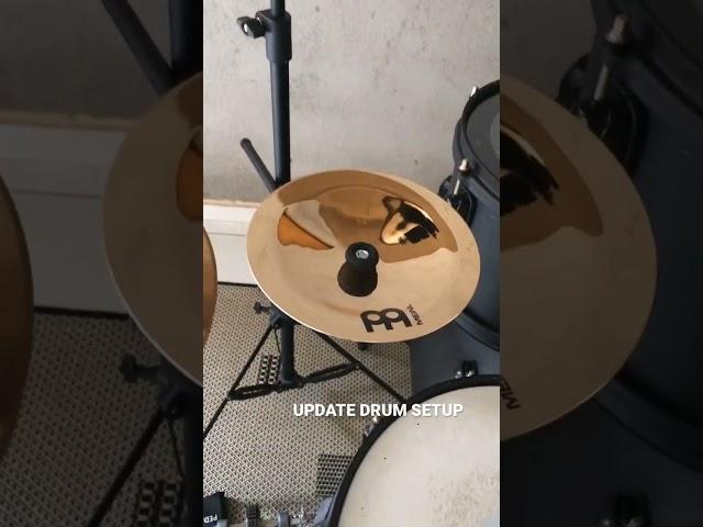 UPDATE DRUMSETUP 1 - MEINL CYMBALS #shorts  #drum #meinlfamily #meinlcymbals #drums