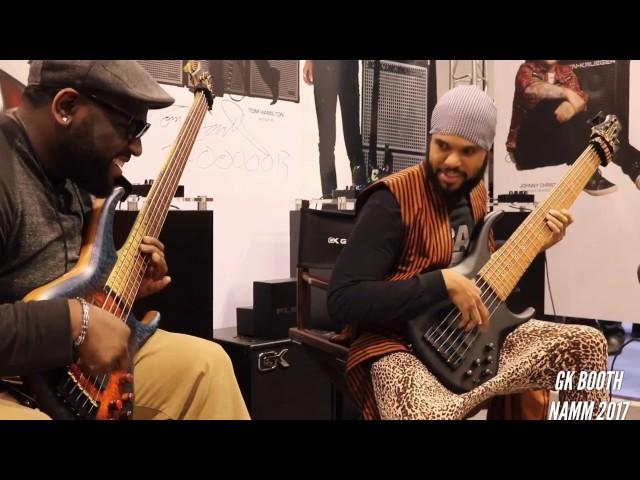 NAMM 2017 Gallien Krueger Booth BASS JAM! Daric - Bubby - Justin ~ GK PLEX DEMO