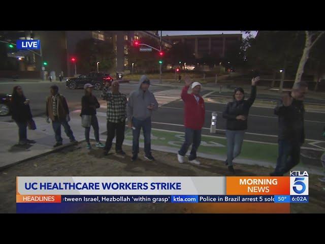 UC healthcare workers begin 2-day strike across California