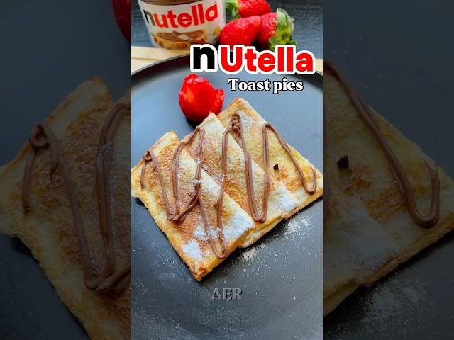 "THE ULTIMATE NUTELLA HACK! 5 Mins Nutella Toast Pies #shorts #shortsfeed #trending