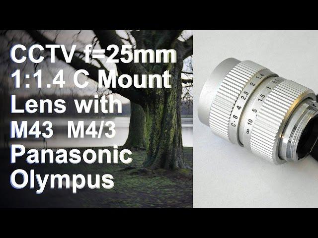 $25 lens - 25mm f1.4 for Olympus Panasonic M43 Micro43 CCTV C mount