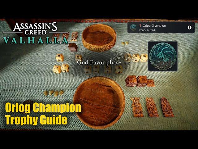 Assassin's Creed Valhalla PS5 • Orlog Champion Trophy Guide (Beat all the Orlog players)